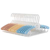 美丽雅衣架 儿童宝宝婴儿衣架子中大童通用可伸缩衣挂子18支 【自由伸缩】儿童衣架混色18支