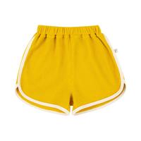YOUGE幼歌 婴幼儿百搭华夫格休闲运动短裤女童撞色休闲时髦裤子潮