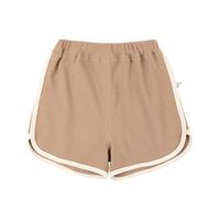 YOUGE幼歌 婴幼儿百搭华夫格休闲运动短裤女童撞色休闲时髦裤子潮