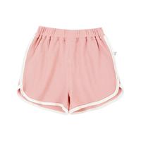 YOUGE幼歌 婴幼儿百搭华夫格休闲运动短裤女童撞色休闲时髦裤子潮