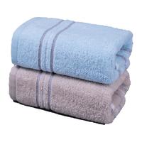 洁丽雅 毛巾礼盒2条装纯棉面巾素色舒适柔软吸水毛巾 72