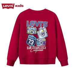 Levi's 纯棉亲肤卫衣 辣椒红 130 /64