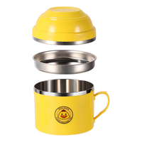 拜杰泡面碗带盖饭盒饭盒方便面碗汤碗饭碗家用碗筷餐具套装多层碗