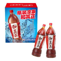 和其正 植物凉茶草本植物茶饮料大瓶家庭装1.5L*6瓶