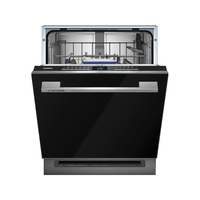 西门子 14套全能舱嵌入式洗碗机  全嵌式黑色SJ43HB11KC黑色面板