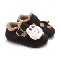 小米步 女童加绒勃肯鞋2025冬季款软底