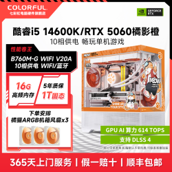 七彩虹 i5 14600KF/RTX5060高性能橘猫游戏主机