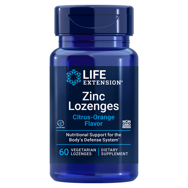 Life Extension 锌片 葡萄糖酸锌 60粒/瓶 膳食营养补充剂