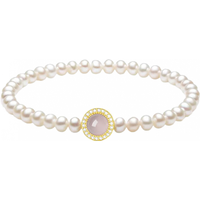 周大生【圣诞】红玉髓珍珠项链女淡水珍珠手链套装 珍珠项链