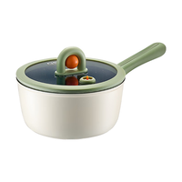 爱仕达【任嘉伦同款】奶锅不粘锅微压不粘奶锅辅食锅宝宝儿家用泡面小锅 微压锁鲜不粘奶锅 16cm