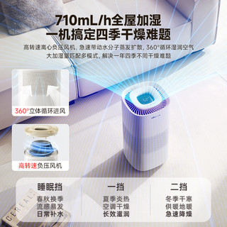 小熊无雾加湿器家用静音卧室婴儿空气蒸发一体大容量落地 蓝牙款+1滤网