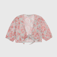 GUESS-女甜美辣妹纯欲高腰性感千禧风露肚脐衬衫上衣