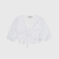 GUESS-女甜美辣妹纯欲高腰性感千禧风露肚脐衬衫上衣