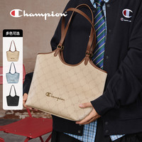 Champion 冠军26春季背心托特包复古老花大容量通勤电脑包女士 黑色