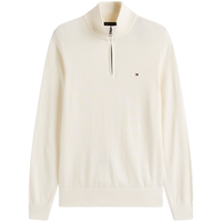 TOMMY HILFIGER 【棉羊绒混纺】Tommy Hilfiger男商务半拉链立领针织衫毛衣