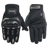 BIKEBROS 摩托车骑行手套四季防摔耐磨 黑色