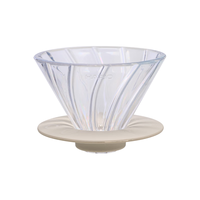 HARIOV60凹槽树脂滤杯滤网过滤器手冲咖啡过滤杯灰色1-2人份