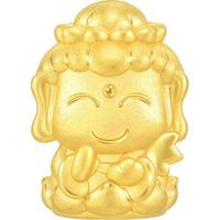 周生生 黄金(足金)Charme祥瑞祝福系列本命佛普贤菩萨转运珠(配绳需另购)
