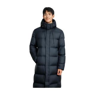 雪中飞羽绒服男中长款冬季连帽休闲运动加厚保暖防寒男士羽绒服外套 星耀黑 3XL （190/108A）