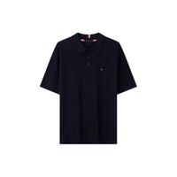 TOMMY HILFIGER 汤米·希尔费格绅动POLO男士肌理感翻领短袖T恤