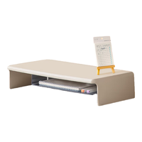 得力(deli)xdomo系列电脑增高架 显示器笔记本支架收纳置物架 浅灰XDM32 电脑增高架-浅灰色