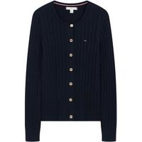 TOMMY HILFIGER 【绞花肌理】Tommy Hilfiger25秋冬女通勤合体毛衣针织开衫外套