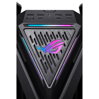 玩家国度() ROG 701创世神机箱/白色 2E/BTF背插 全塔铝合金X骨架支持EATX主板/双420水冷 OP A 创世神GR701白+大力神支架白