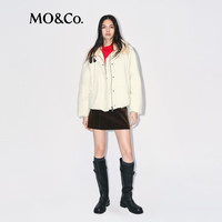 MO&Co.羽绒服2025冬可拆羊毛皮领95绒【轻暖漫游系列】MBE4EIN011 米白色 XS /155