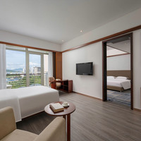 移动端：三亚阳光大酒店2晚+一对一30分钟旅拍1次送5张电子版底片+免税店穿梭巴士+挖沙工具、儿童泳圈+双人温泉1次+任选...