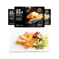 美加佳 MEIJIAJIA 美加佳 深海鳕鱼排 310g*3盒