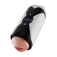 谜姬双头飞机杯阴口两用男士电动便携全自动计数杯训练脱敏成人用品 双头飞机杯【屏显计数款】