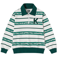 Kappa 卡帕 撞色条纹立领 POLO衫套头卫衣