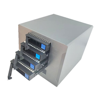 恒煜4盘位热插拔NAS机箱FLEX电源位双全高PCI槽ITX主板飞牛OS SATA背板支持sas硬盘Type-C接口 A款NAS机箱+益衡7025B电源250W