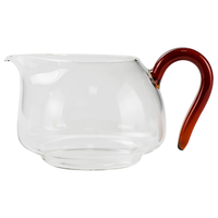 禾器·炫彩淡然茶海琥珀色大号公道杯 茶具配件高硼硅耐高温玻璃分茶器 晶彩淡然茶海(琥珀色)