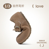 YEEHOO童鞋儿童勃肯鞋2025秋季软底防滑女童鞋透气休闲舒适宝宝鞋子 土黄色 30