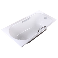 科勒（KOHLER）嵌入式铸铁浴缸齐悦1.5/1.6/1.7米小户型家用泡澡成人浴缸28108T 嵌入式铸铁浴缸-无扶手 1.5m
