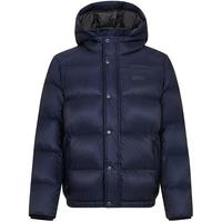 HAZZYS 哈吉斯 男士冬季连帽纯色羽绒服