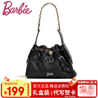 Barbie 女包秋冬新款大容量流浪链条包托特单肩斜挎包生日礼物送老婆