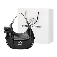 Cnolés Cnoles）弦月托特包包女士小众高级感斜挎月牙包圣诞跨新年元旦