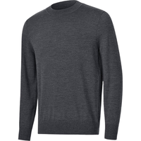 京东京造针织衫男秋季中青年男士假两件毛衣纯色休闲含羊毛打底衫 蓝色 L 加绒-蓝色