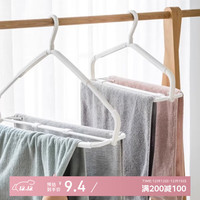 佳立方 伸缩加长防滑大衣架家用阳台晾晒被子床单浴巾无痕晾衣架1个装
