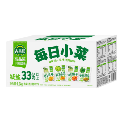 吉香居 每日小菜25g*48袋 减盐榨菜萝卜干酸豆角泡椒豇豆礼盒