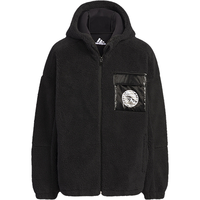 阿迪达斯 （adidas）男女童加绒加厚运动休闲摇粒绒连帽夹克外套IN5235  A140