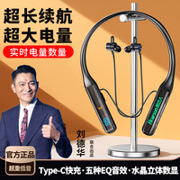 影巨人 无线蓝牙挂脖耳机 声卡K歌降噪 黑色 标准版