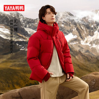 鸭鸭 YE5B006142D 加厚连帽 中国红色 L 175/92A 男士羽绒服