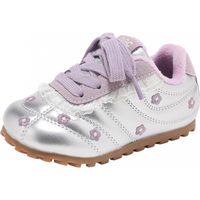 ABCKIDS 女童加绒运动鞋 银灰紫粉 29码(内长18.3cm)