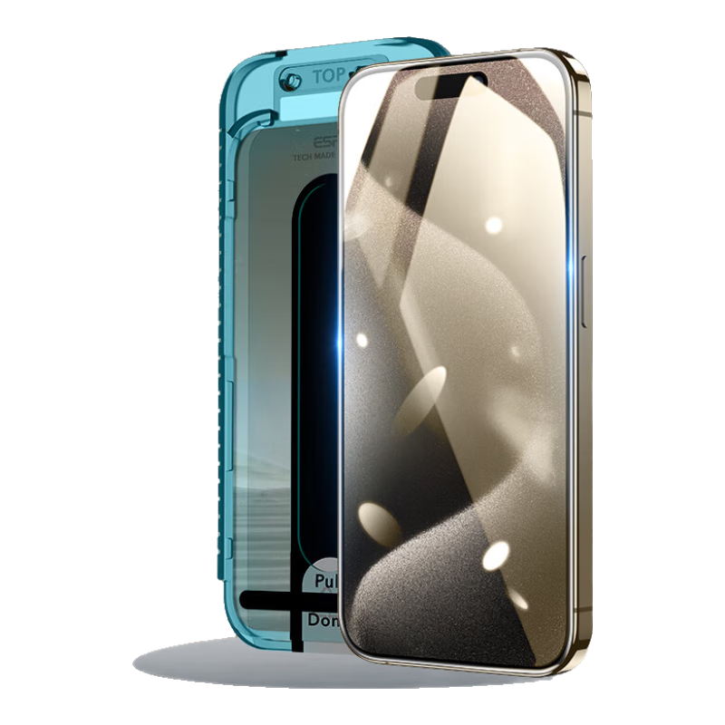  ESR/亿色 高清防爆防摔抗指纹全屏覆盖 iPhone15ProMax钢化膜