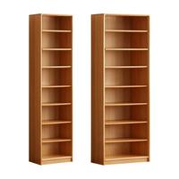 全实木书架窄柜榉木立柜落地实木书柜窄夹缝书柜置物架原木柜子