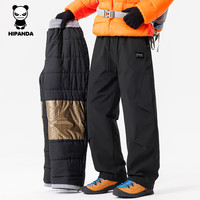 HIPANDA/你好熊猫 加绒保暖 男士棉裤 K281-黑色 XL