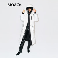 MO&Co.羽绒服2025冬90鸭绒抗寒防风长款【轻暖漫游系列】MBE4EINT12 米白色 S /160